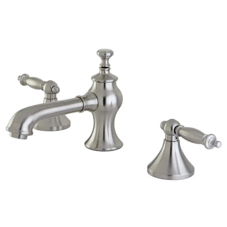 Kingston Brass KC7068TL 8" Widespread Bathroom Faucet, Brushed Nickel KC7068TL